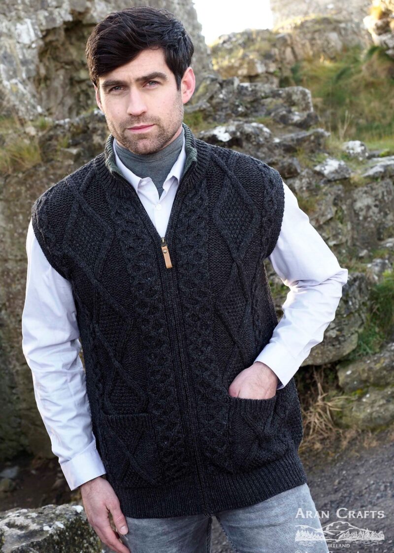 Aran Gilet in Charco