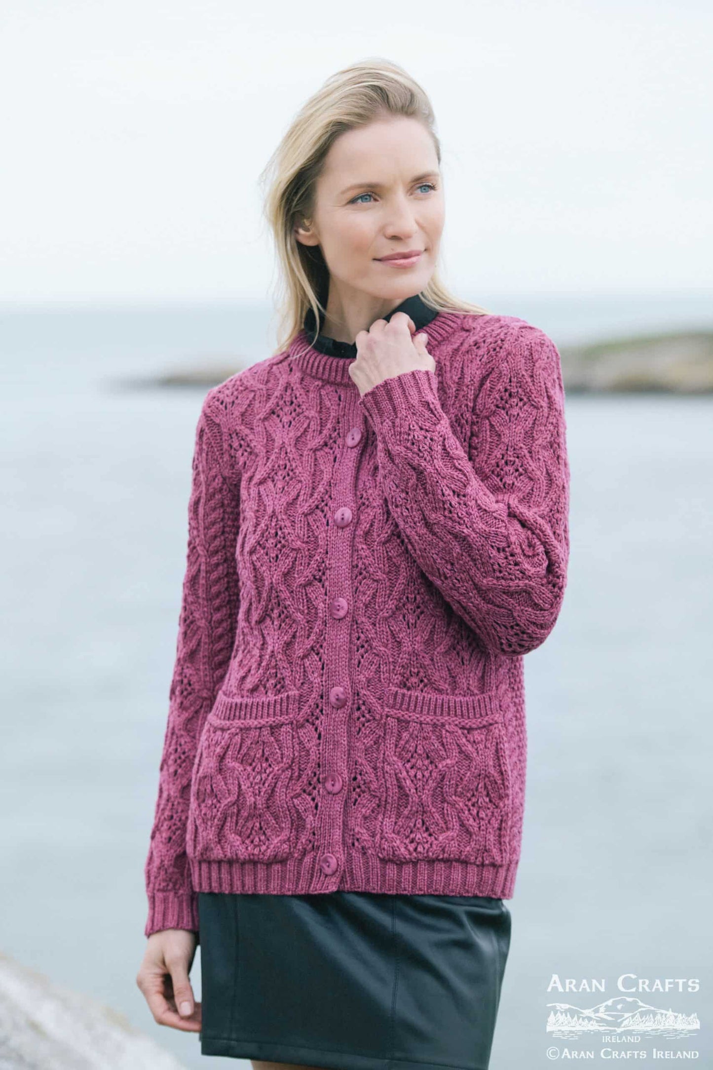 Aran Cardigan Natural