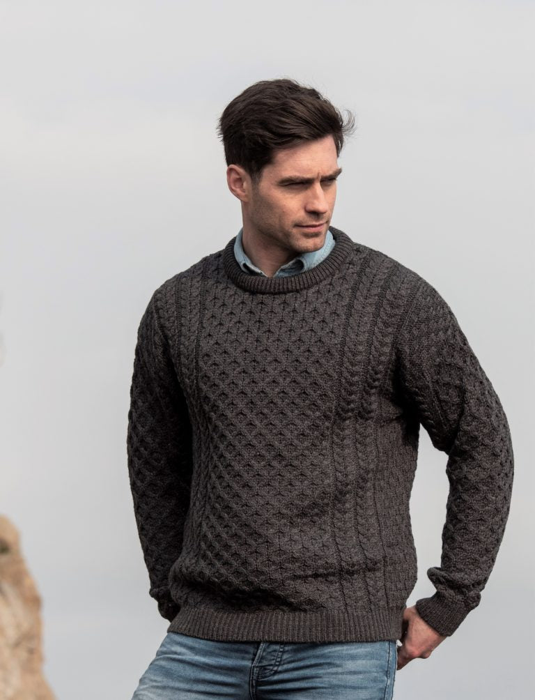 Original Irish Aran Fisherman Sweater