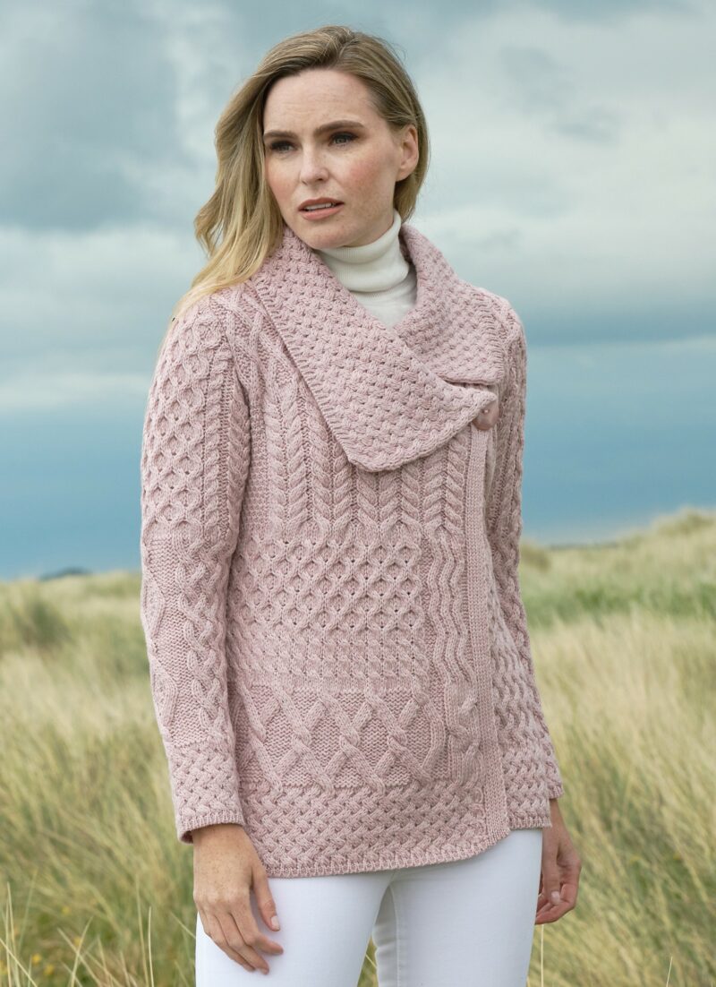 Pink 2024 aran wool